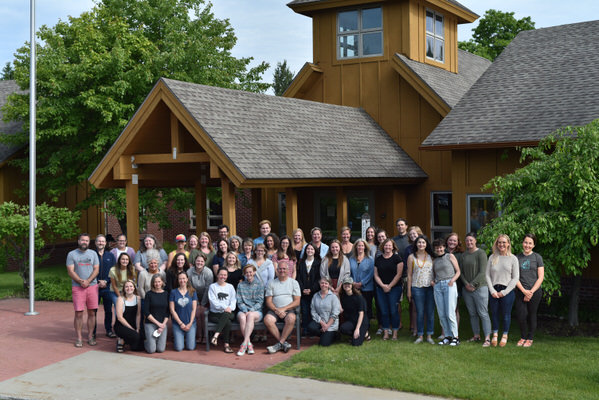The Children's House Staff photo outside of the main campus in Traverse City