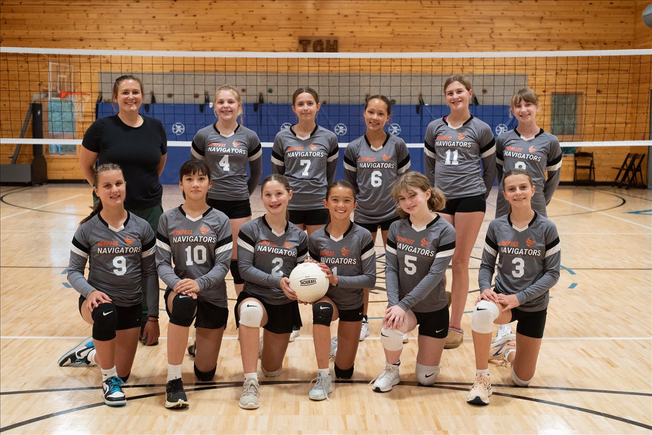 Compass Junior High Navigators Girls Volleyball team