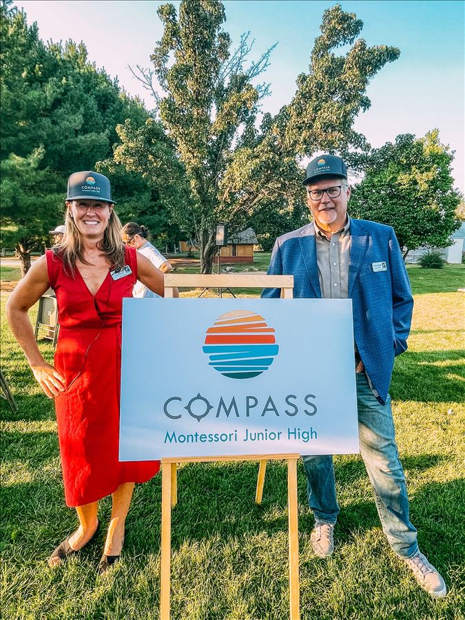 Michele Shane, Head of School and Peter Starkel, Board Chair